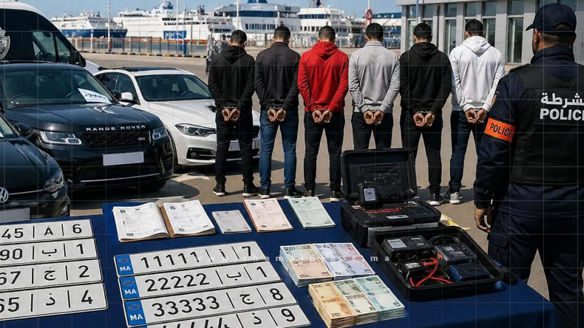 بتنسيق مع “الديستي”.. مصالح الأمن بطنجة تفكك شبكة دولية لتهريب السيارات وتوقف 6 متورطين