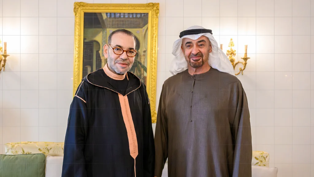 الملك محمد السادس والشيخ محمد بن زايد يتباحثان بالرباط حول قضايا الخليج والشرق الأوسط